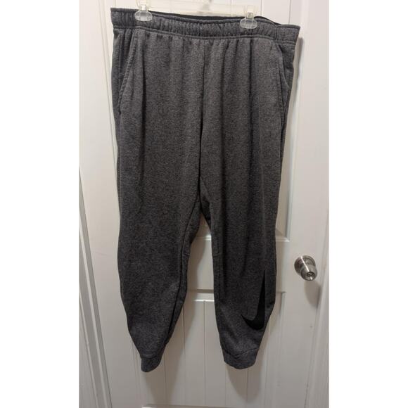 Nike Therma Dri-Fit Sweatpants Men’s XXL Gray Gym Training Running Standard Fit - Picture 1 of 10